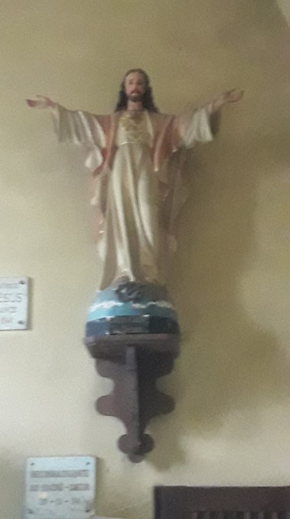 La statue du Christ Rédempteur à l’église de Mourioux-Vieilleville